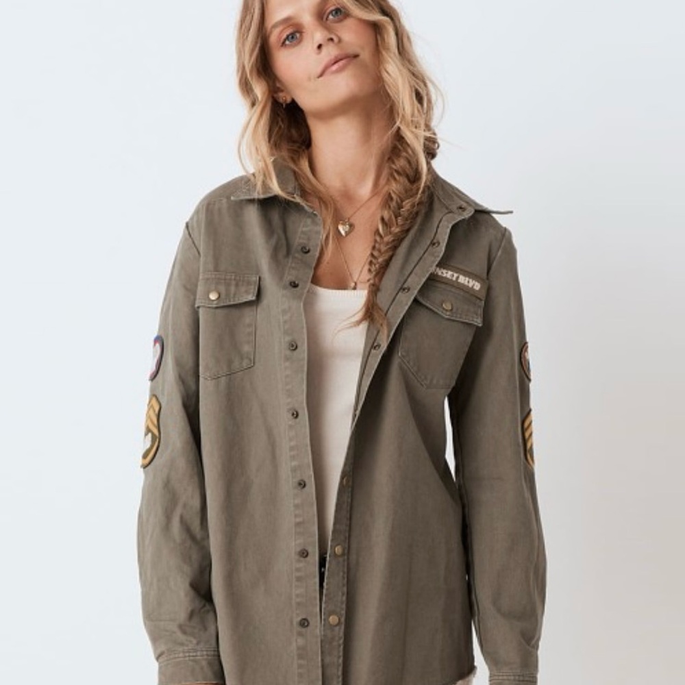 Spell Khaki Utility Jacket
